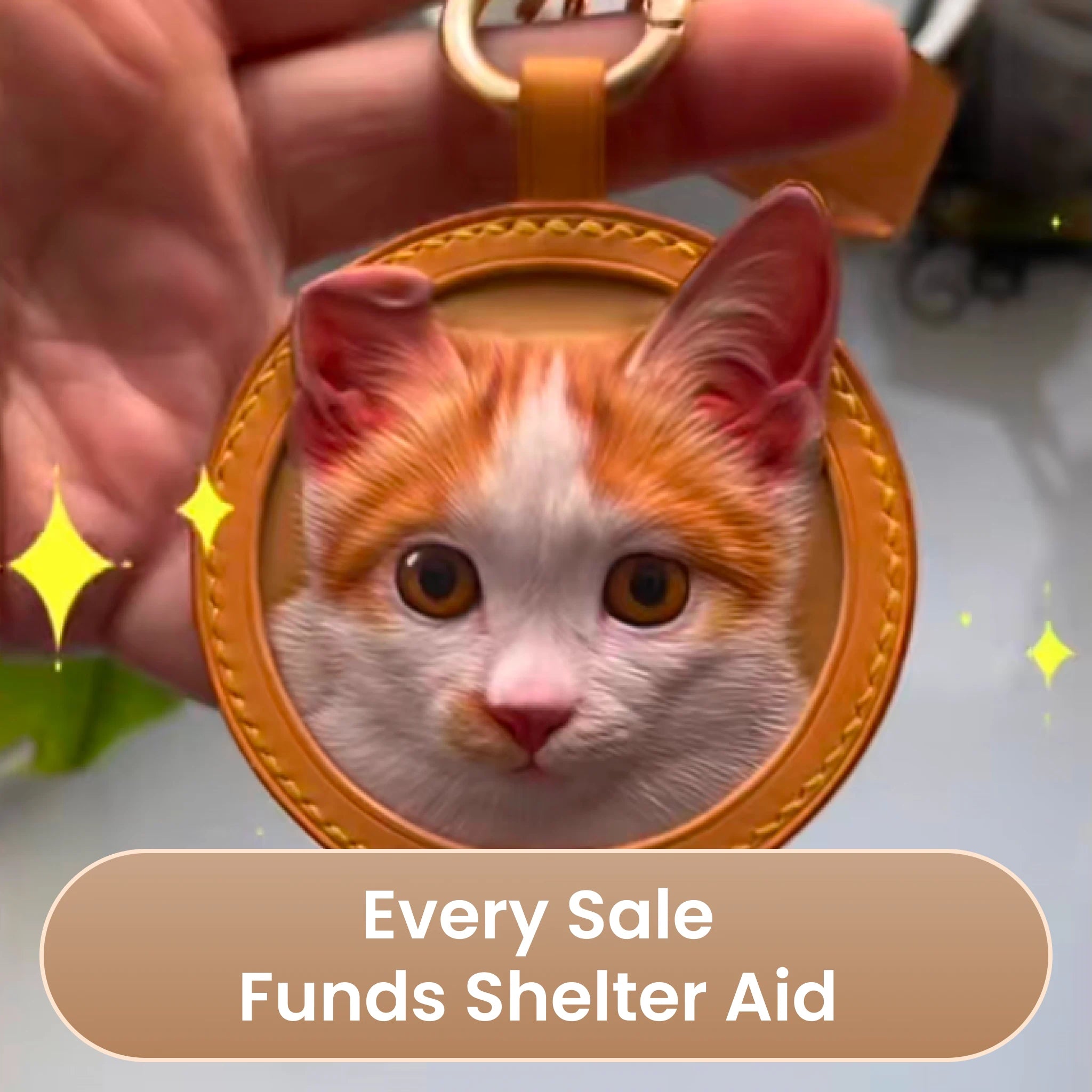 Hand-Carved Leather Pet Keepsake