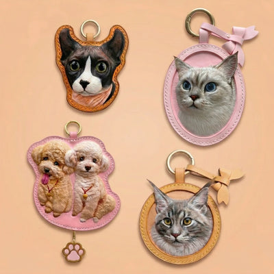 Hand-Carved Leather Pet Keepsake