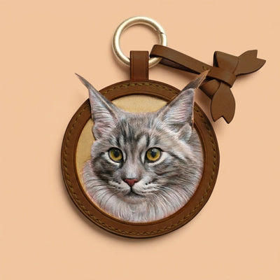 Hand-Carved Leather Pet Keepsake